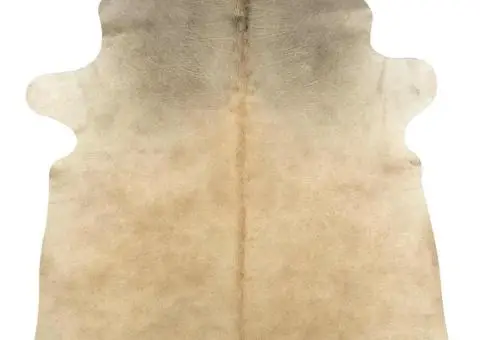 Covor din piele de vacă naturală, bej, 150 x 170 cm - 5/5