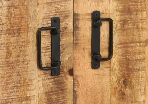 Bibliotecă cu 4 rafturi 80x30x180 cm lemn masiv mango nefinisat - 5/5