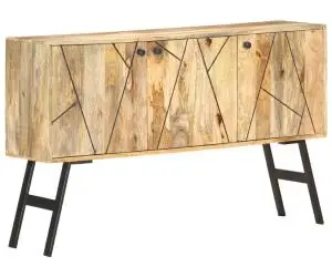 Servantă, 118 x 30 x 75 cm, lemn masiv de mango