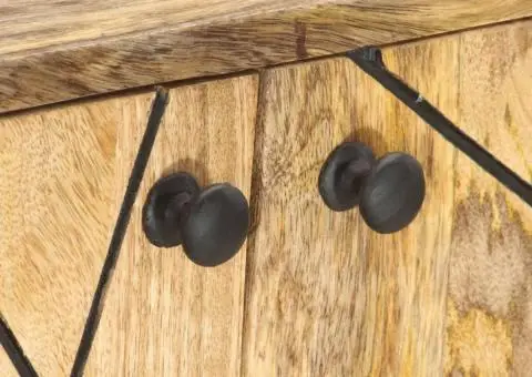 Servantă, 118 x 30 x 75 cm, lemn masiv de mango - 5/5