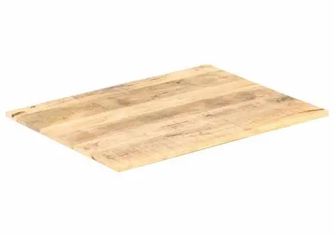Blat de masă, 70x60 cm, lemn masiv mango, 15-16 mm - 2/5