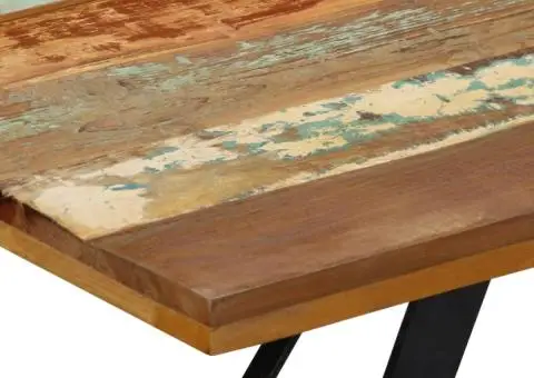 Masă de bucătărie, 140 x 80 x 76 cm, lemn masiv reciclat - 5/5