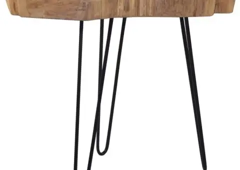 Măsuță de cafea, (60-70) x 45 cm, lemn de tec - 2/5