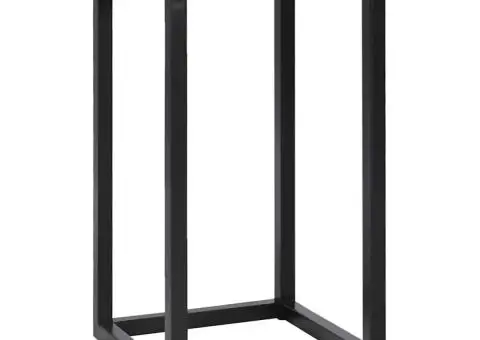 Mese suprapuse, 3 buc., lemn masiv de tec și polirășină - 4/5