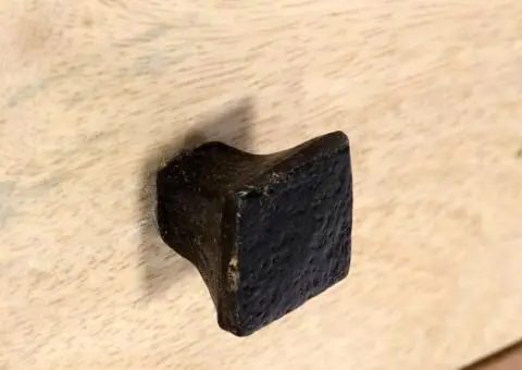 Dulap lateral, 60 x 30 x 75 cm, lemn masiv reciclat - 5/5