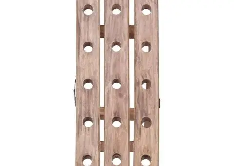 Suport de vin pentru 15 sticle 26x50x70 cm lemn masiv de mahon - 2/5