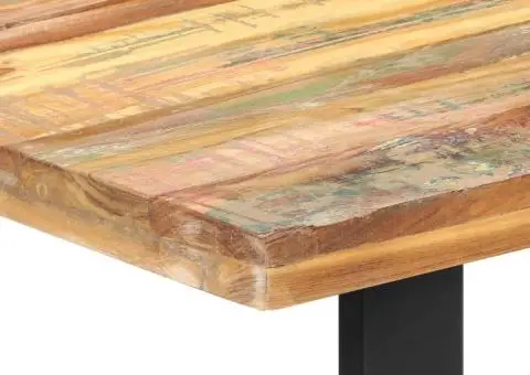Masă de bucătărie, 160 x 80 x 75 cm, lemn masiv reciclat - 4/5