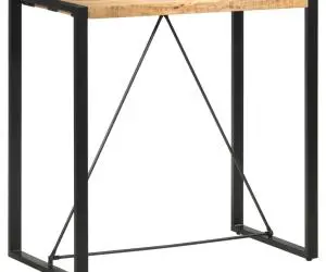 Masă de bar, 110 x 60 x 110 cm, lemn masiv de mango