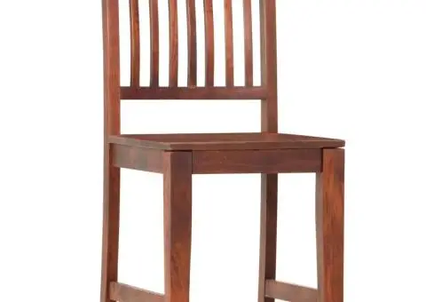 Scaune de bucătărie, 2 buc., lemn masiv de mango - 2/5