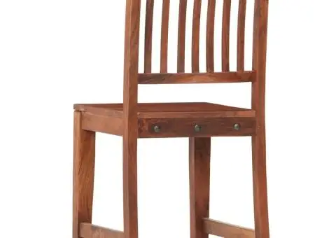 Scaune de bucătărie, 2 buc., lemn masiv de mango - 5/5