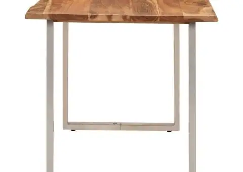 Masă de bucătărie, 140 x 70 x 76 cm, lemn masiv de acacia - 5/5