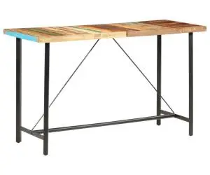 Masă de bar, 180 x 70 x 107 cm, lemn masiv reciclat
