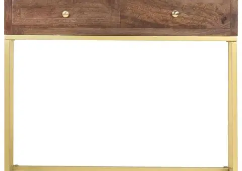 Masă consolă, 90 x 30 x 75 cm, lemn masiv de mango - 4/5