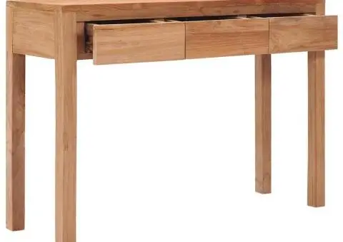 Masă consolă, 110 x 35 x 75 cm, lemn masiv de tec - 3/5