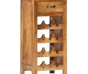 Dulap sticle de vin, 40x30x80 cm, lemn masiv de acacia
