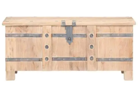 Cufăr, 90 x 40 x 40 cm, lemn masiv de acacia - 3/5