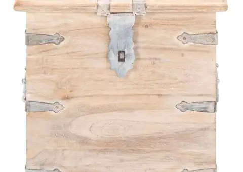 Cufăr, 40 x 40 x 40 cm, lemn masiv de acacia - 3/5