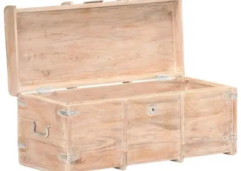 Cufăr de depozitare, 90 x 40 x 40 cm, lemn masiv de acacia - 2/5