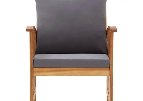 Scaune de grădină cu perne, 2 buc., lemn masiv de acacia - 5/5