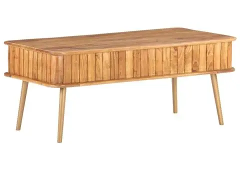 Măsuță de cafea, 100x50x40 cm, lemn masiv de acacia - 5/5