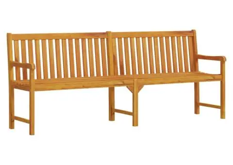 Bancă de grădină, 219 cm, lemn masiv de acacia - 2/5