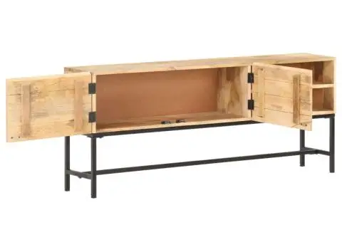 Dulap, 145 x 30 x 60 cm, lemn masiv de mango - 4/5