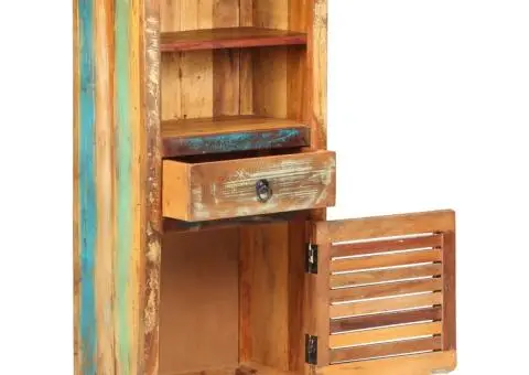 Dulap înalt, 45 x 32 x 110 cm, lemn masiv reciclat - 2/5