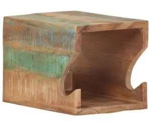 Suport bicicletă de perete, 35 x 25 x 25 cm lemn masiv reciclat