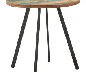 Masă de bucătărie, 80 cm, lemn masiv reciclat