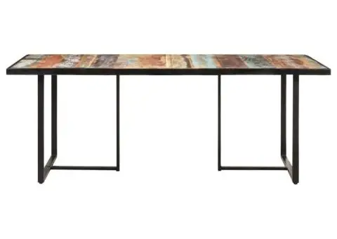 Masă de bucătărie, 200 cm, lemn masiv reciclat - 2/5