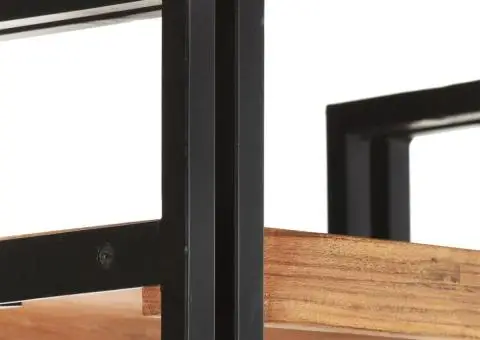 Bibliotecă cu 5 rafturi, 40x30x180 cm, lemn masiv de acacia - 3/5