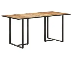 Masă de bucătărie, 160 cm, lemn de mango nefinisat