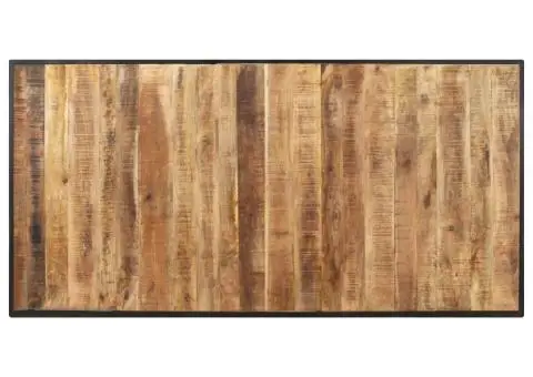 Masă de bucătărie, 160 cm, lemn de mango nefinisat - 4/5