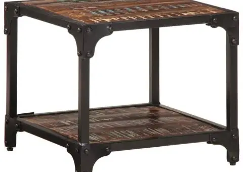 Măsuță de cafea, 40 x 40 x 36, lemn masiv de reciclat - 1/5