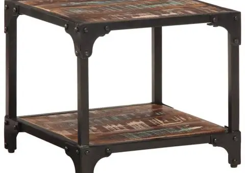 Măsuță de cafea, 40 x 40 x 36, lemn masiv de reciclat - 3/5