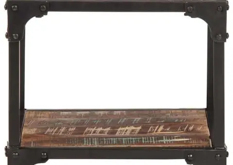 Măsuță de cafea, 40 x 40 x 36, lemn masiv de reciclat - 4/5