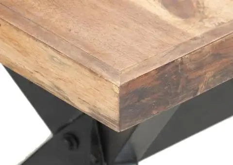 Masă de bucătărie, 160x80x75 cm, lemn masiv cu finisaj miere - 5/5