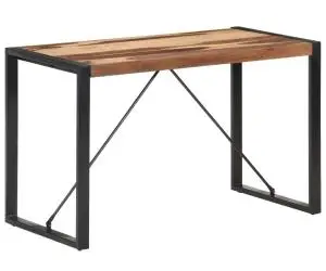 Masă de bucătărie, 120x60x75 cm, lemn masiv