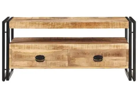 Măsuță de cafea, 100x55x45 cm, lemn masiv de mango nefinisat - 2/5