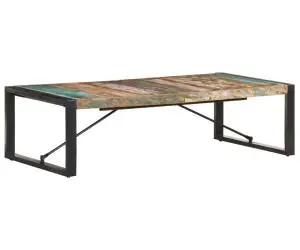 Măsuță de cafea, 140 x 70 x 40 cm, lemn masiv reciclat