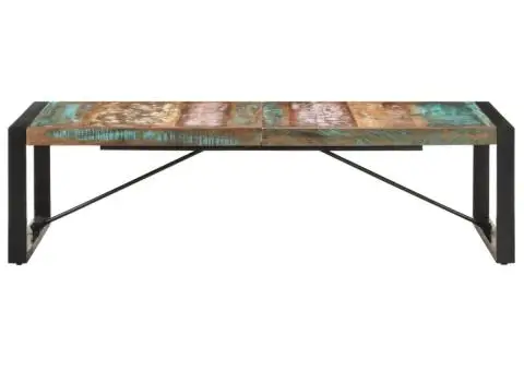 Măsuță de cafea, 140 x 70 x 40 cm, lemn masiv reciclat - 2/5