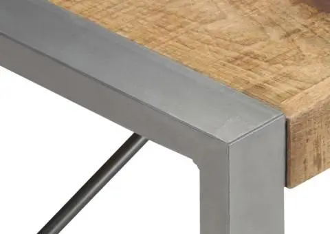 Măsuță de cafea, 140 x 70 x 40 cm, lemn de mango nefinisat - 4/5