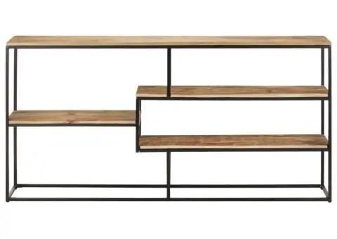 Servantă, 150 x 30 x 75 cm, lemn masiv de mango netratat - 2/5