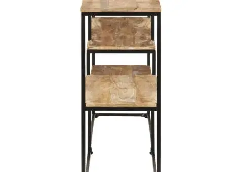 Servantă, 150 x 30 x 75 cm, lemn masiv de mango netratat - 3/5