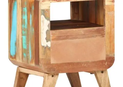 Noptieră, 30x30x41 cm, lemn masiv reciclat - 3/5