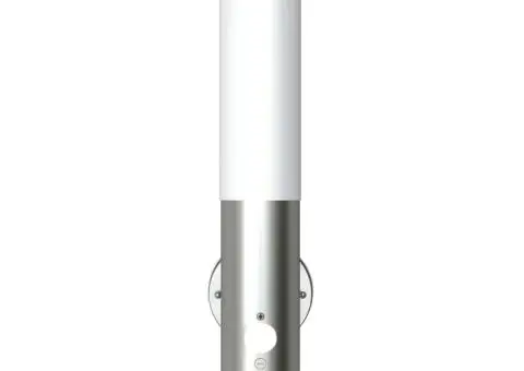 Lampă de perete exterior cu senzor de mișcare, oțel inoxidabil - 1/5