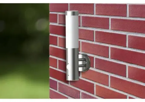 Lampă de perete exterior cu senzor de mișcare, oțel inoxidabil - 3/5