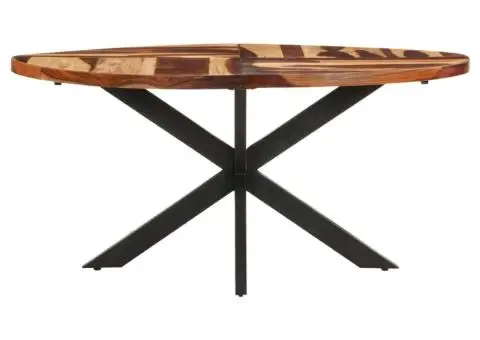 Masă de bucătărie, 160x90x75 cm, lemn masiv de acacia - 2/5