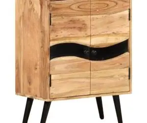Dulap, 57x34x75 cm, lemn masiv de acacia
