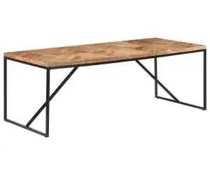 Masă de bucătărie, 200x90x76 cm, lemn masiv acacia & mango